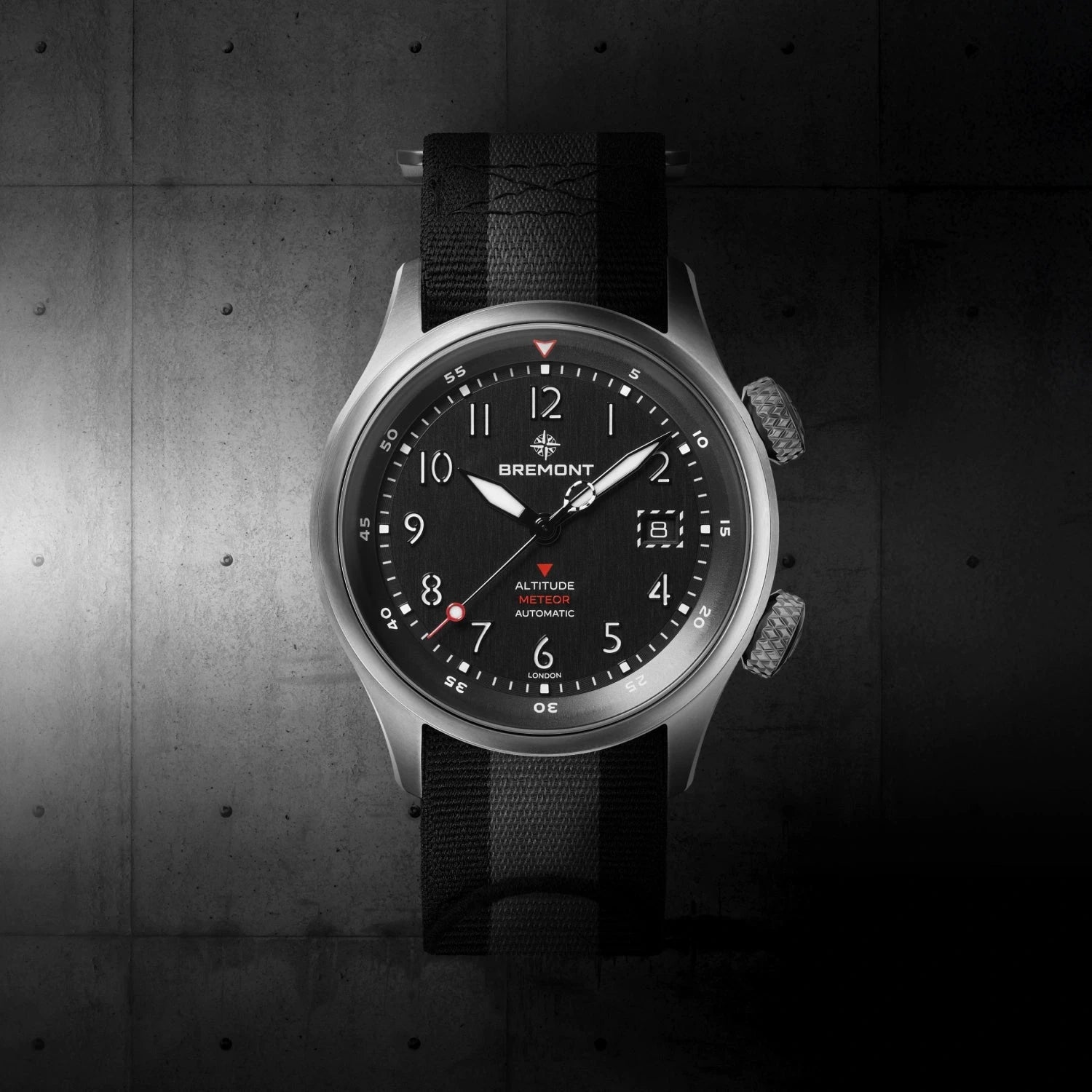 Bremont Watch Company Watches | Mens | Altitude Altitude MB Meteor [Black, NATO]