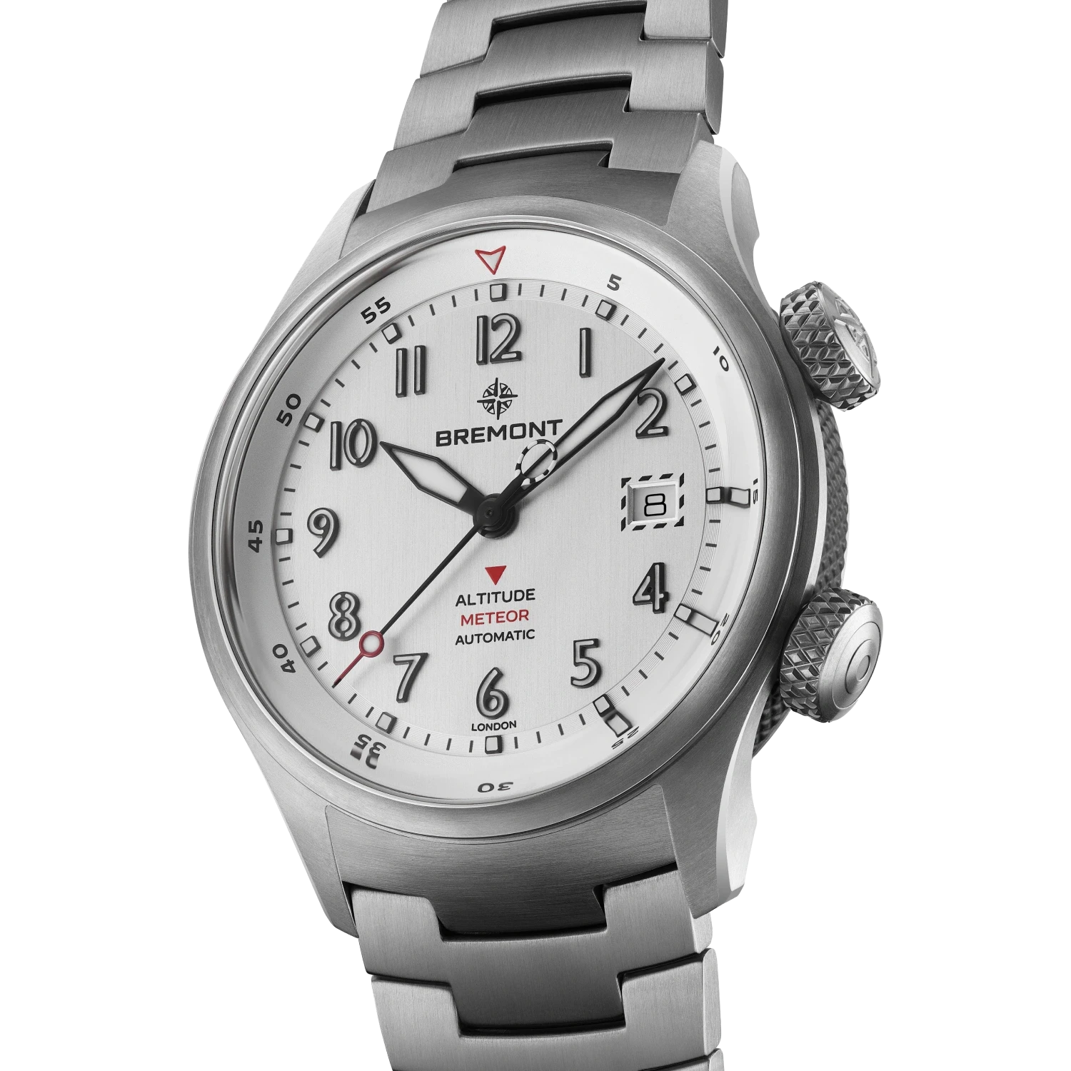 Bremont Watch Company Watches | Mens | Altitude Altitude MB Meteor [Silver, Bracelet]