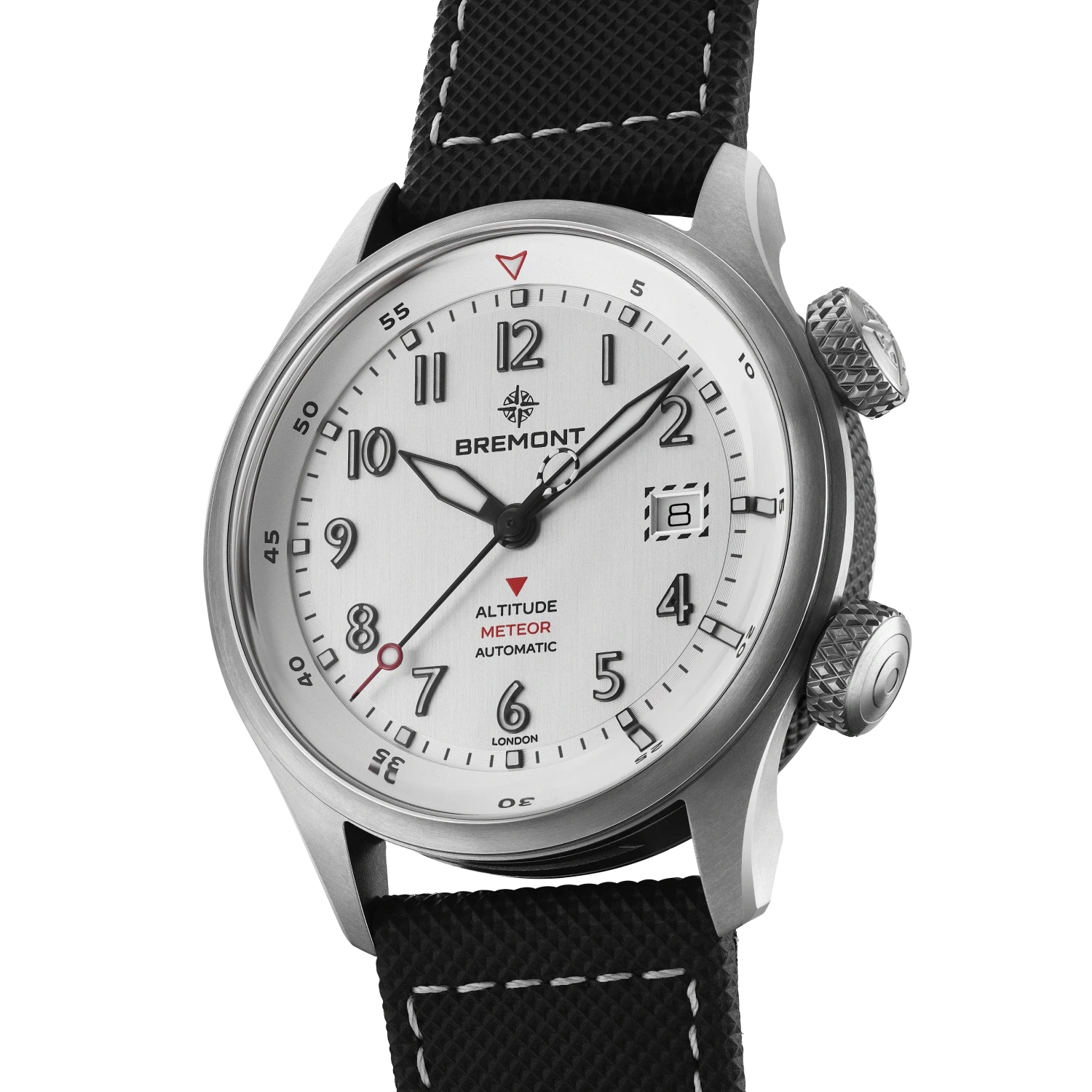 Bremont Watch Company Watches | Mens | Altitude Altitude MB Meteor [Silver, Leather]