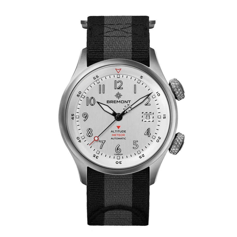 Bremont Watch Company Watches | Mens | Altitude Altitude MB Meteor [Silver, NATO]