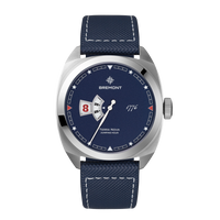 Terra Nova 40.5mm Jumping Hour 1776 Leather Strap