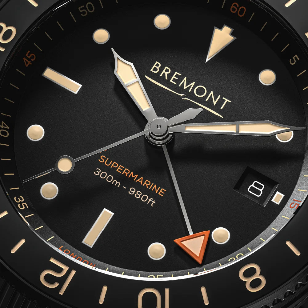 Bremont Watch Company Watches | Mens | Supermarine S302 (JET Leather)