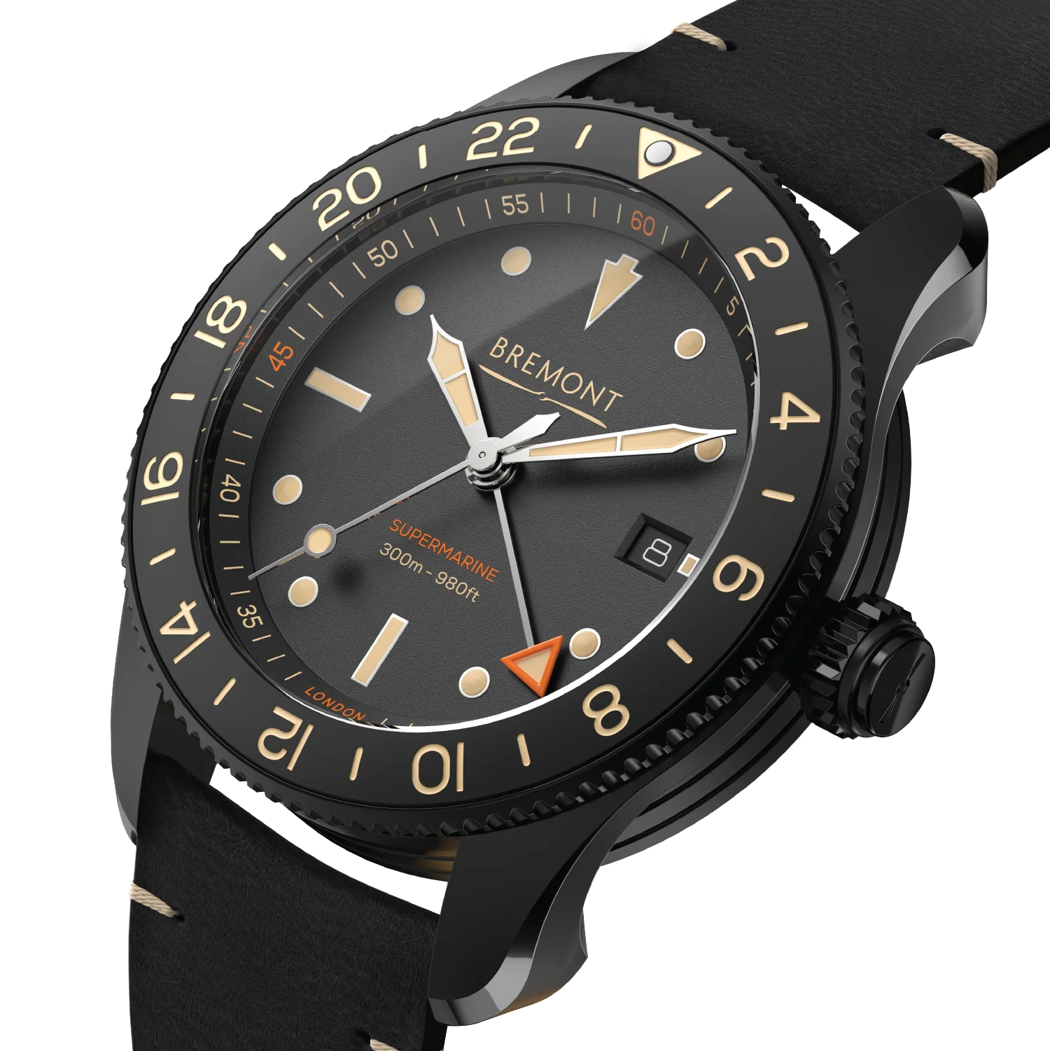 Bremont Watch Company Watches | Mens | Supermarine S302 (JET Leather)