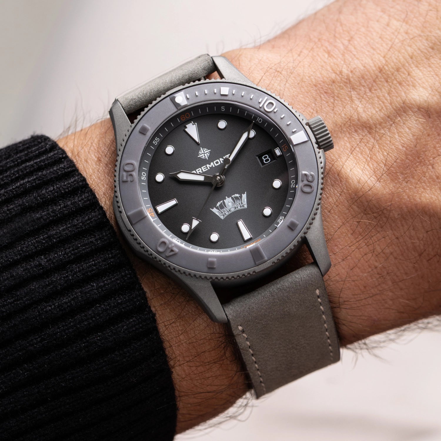 Bremont Watch Company Watches | Mens | HMAF HMAF Supermarine 40mm Date Leather Strap