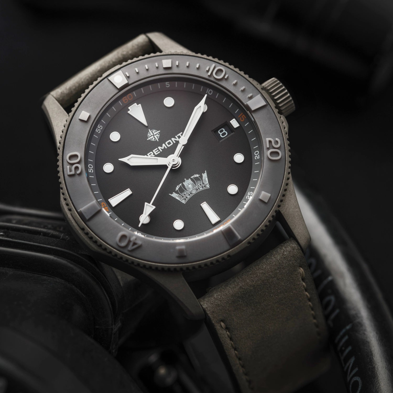 Bremont Watch Company Watches | Mens | HMAF HMAF Supermarine 40mm Date Leather Strap