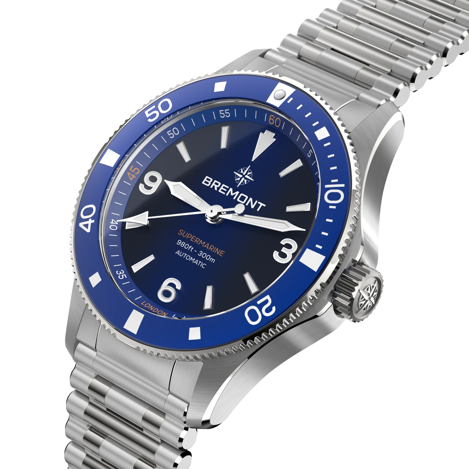 Bremont Watch Company Watches | Mens | Supermarine Supermarine 300M [Blue Dial, Bracelet]