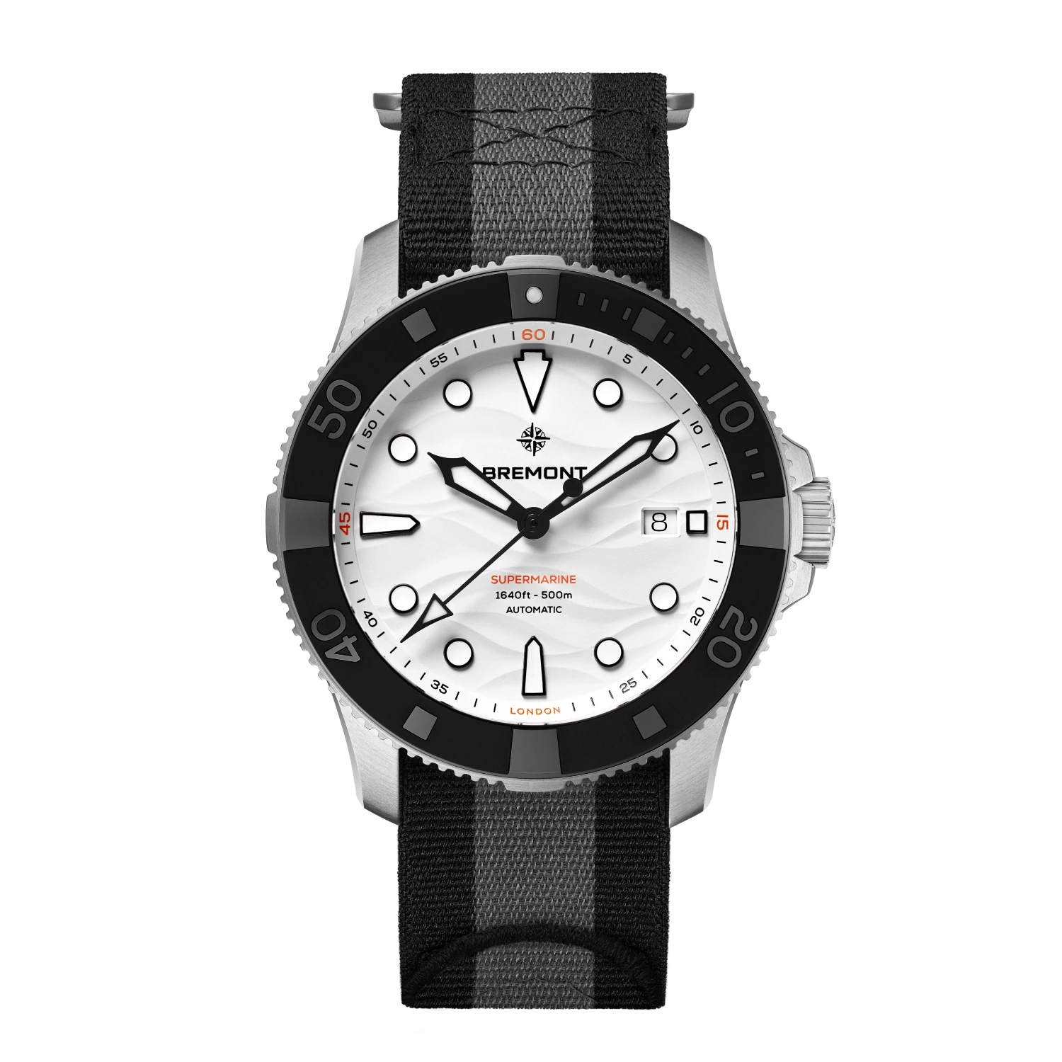 Bremont Watch Company Watches | Mens | Supermarine Supermarine 500m  - White Dial, NATO Strap