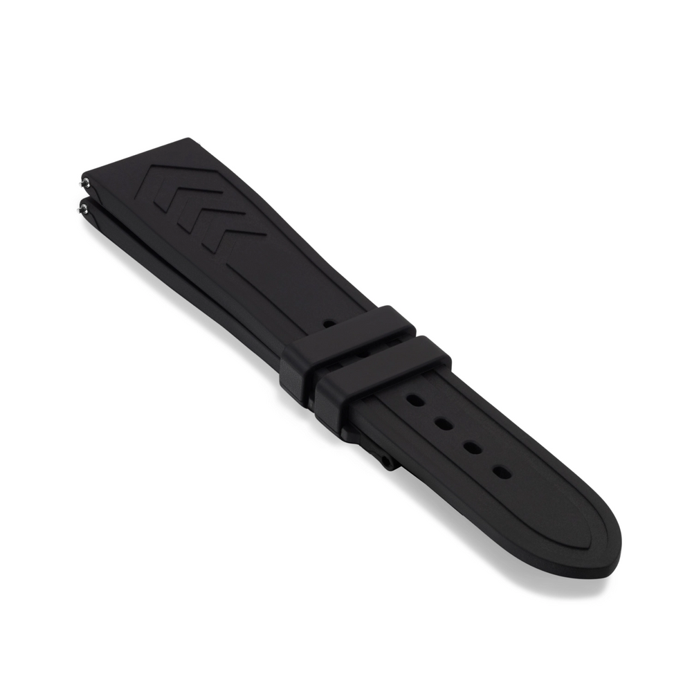 Black Rubber Non-Integrated Strap