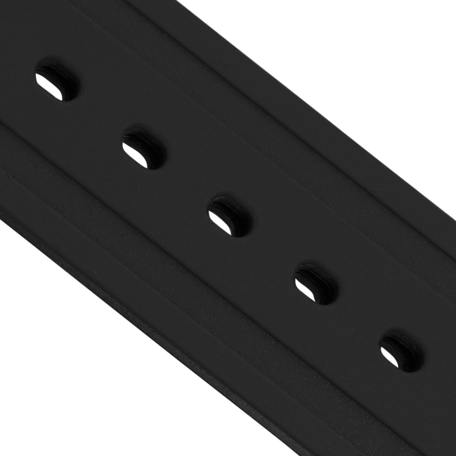 Black Rubber Non-Integrated Strap