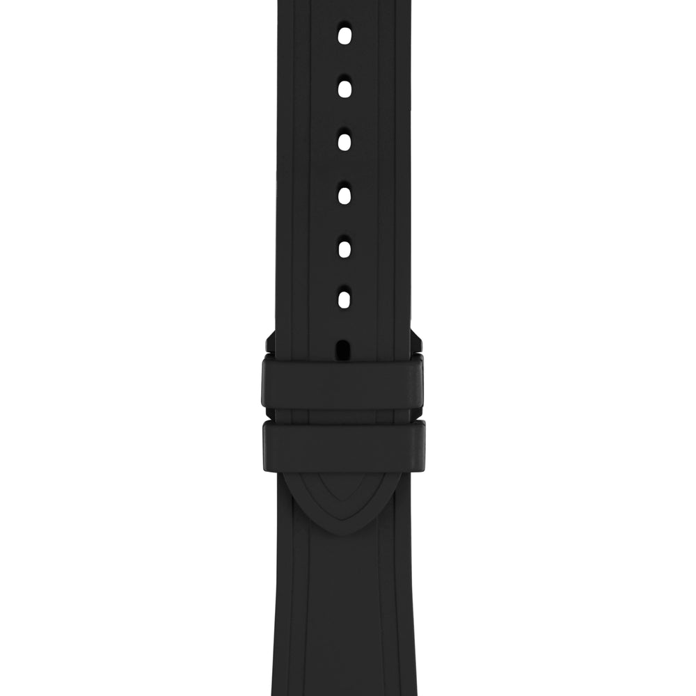 Black Rubber Non-Integrated Strap