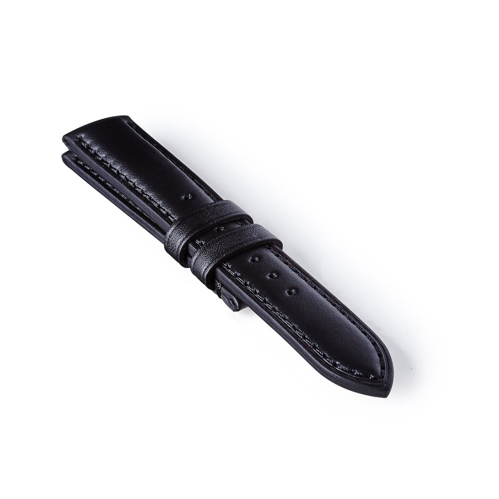 Bremont Chronometers Straps | Mens | Leather | Cushioned Leather Strap - Black/Black