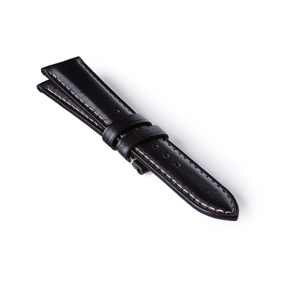 Bremont Chronometers Straps | Mens | Leather Leather Strap - Black/White