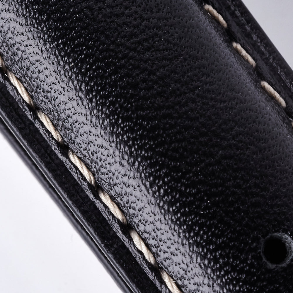 Bremont Chronometers Straps | Mens | Leather Leather Strap - Black/White