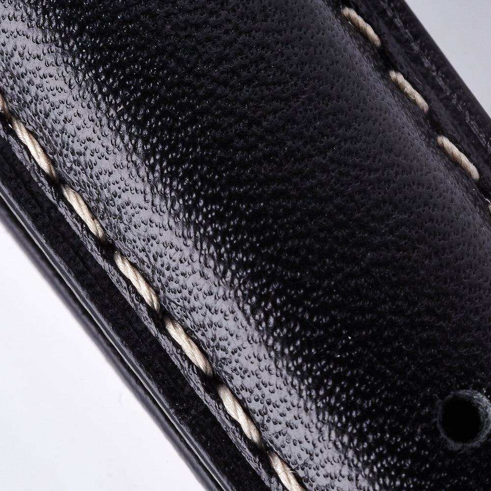Bremont Chronometers Straps | Mens | Leather Leather Strap - Black/White