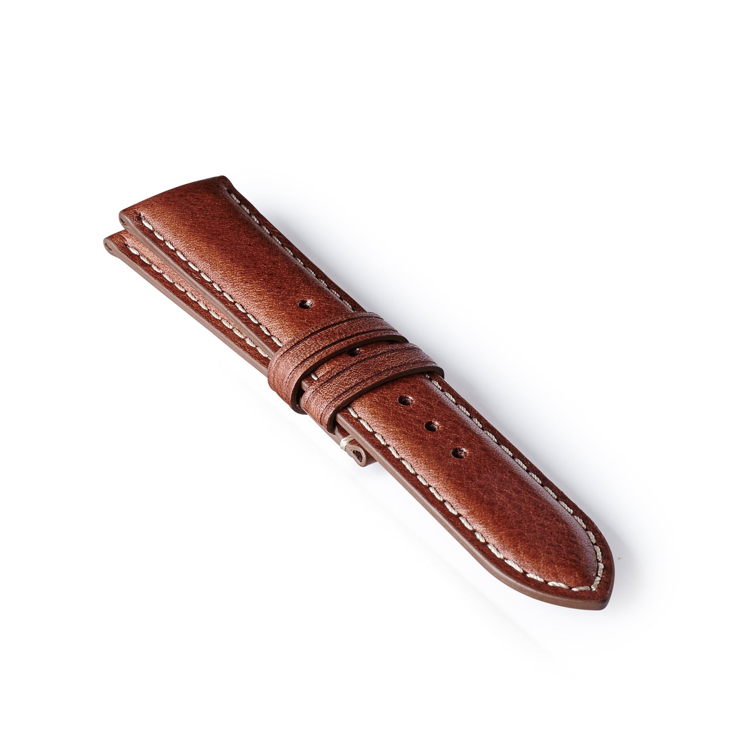 Bremont Chronometers Straps | Mens | Leather Leather Strap - Brown/White