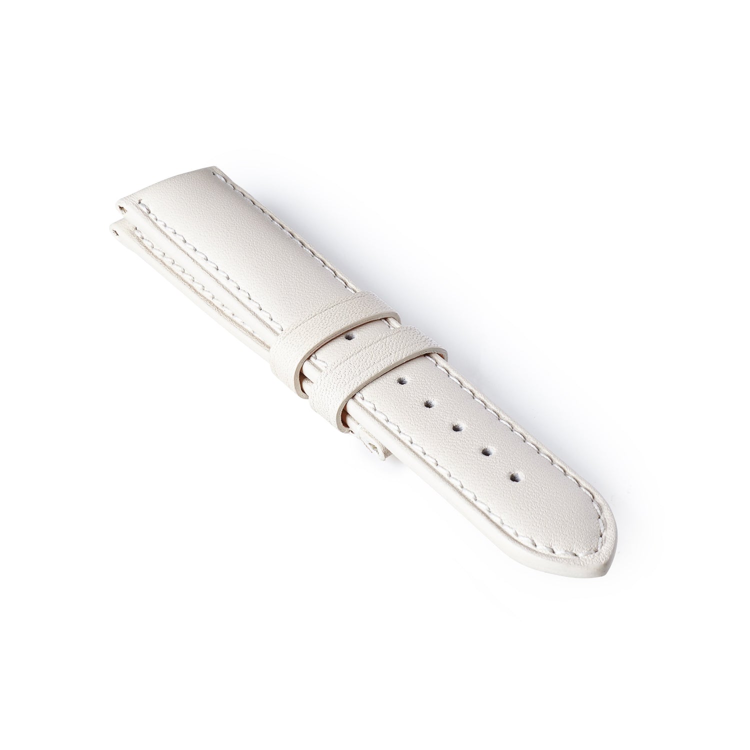 Bremont Chronometers Straps | Mens | Leather Leather Strap - White/White