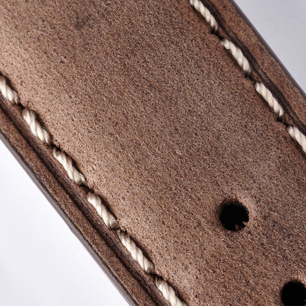 Bremont Chronometers Straps | Mens | Leather Nubuck Strap - Light Brown/White