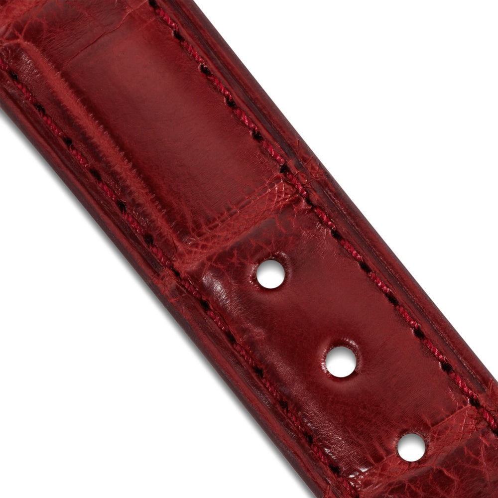 Bremont Chronometers Straps | Ladies | 16mm | Crocodile Crocodile Ladies Strap - Dark Red