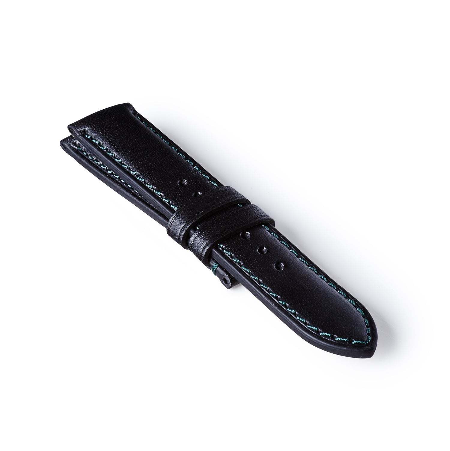 Bremont Chronometers Straps | Mens | Leather Leather Strap - Black/Green