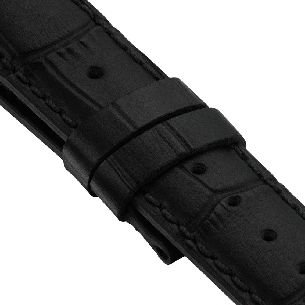 Bremont Watch Company Leather Strap with Alligator Embossing - Black
