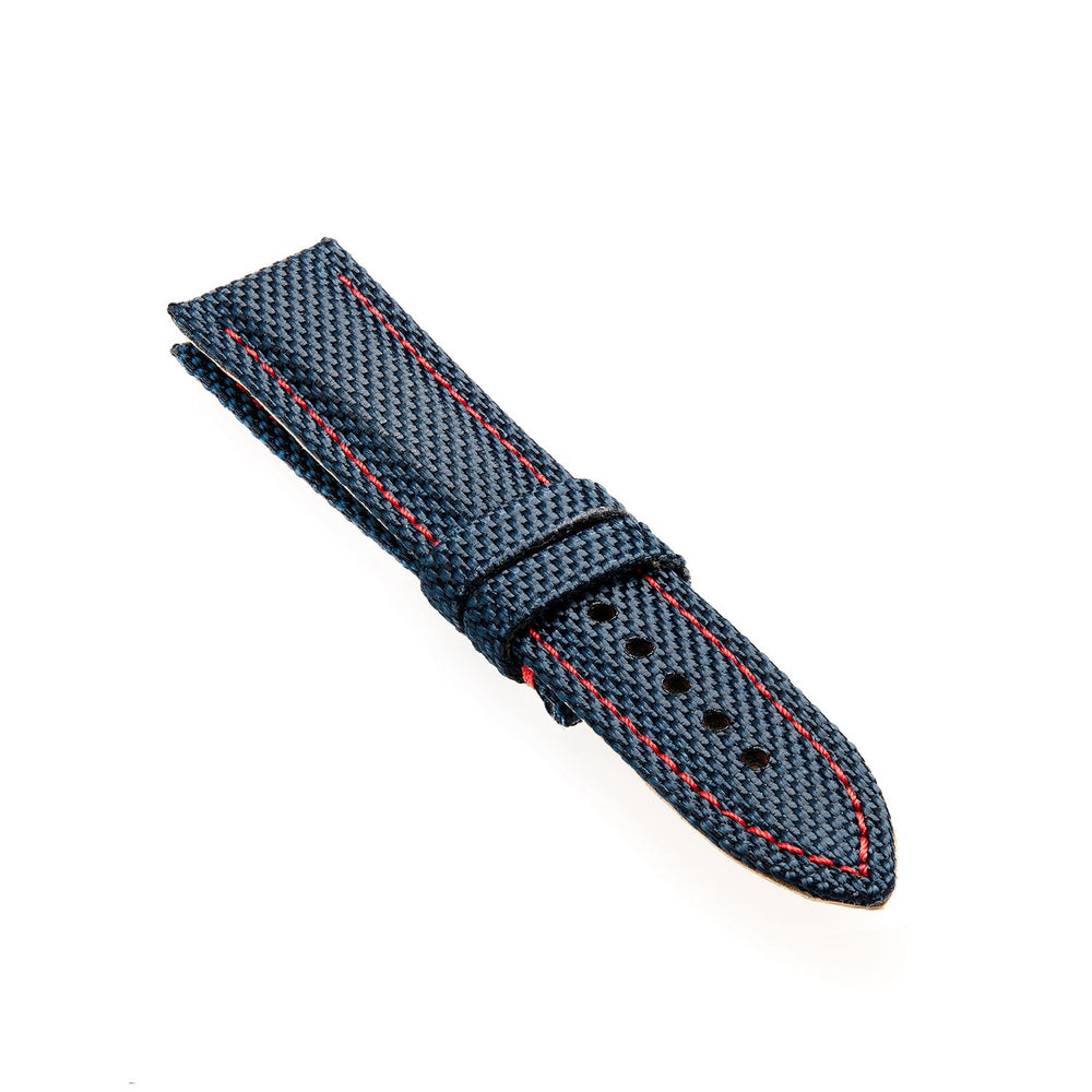 Blue Kevlar Red Stitching