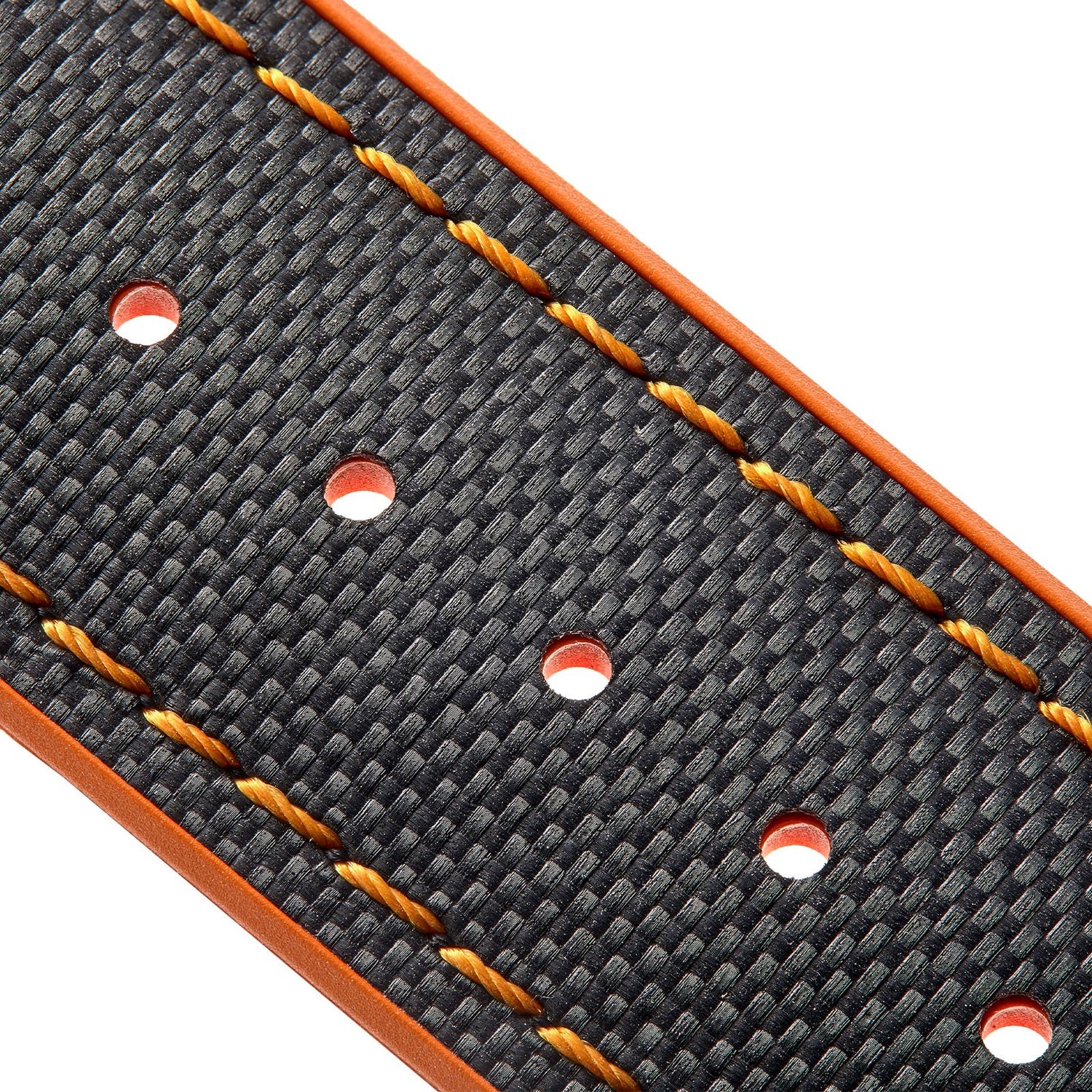 Bremont Watch Company Straps | Mens | Chalgrove | Rubber | Leather Orange Chalgrove Strap