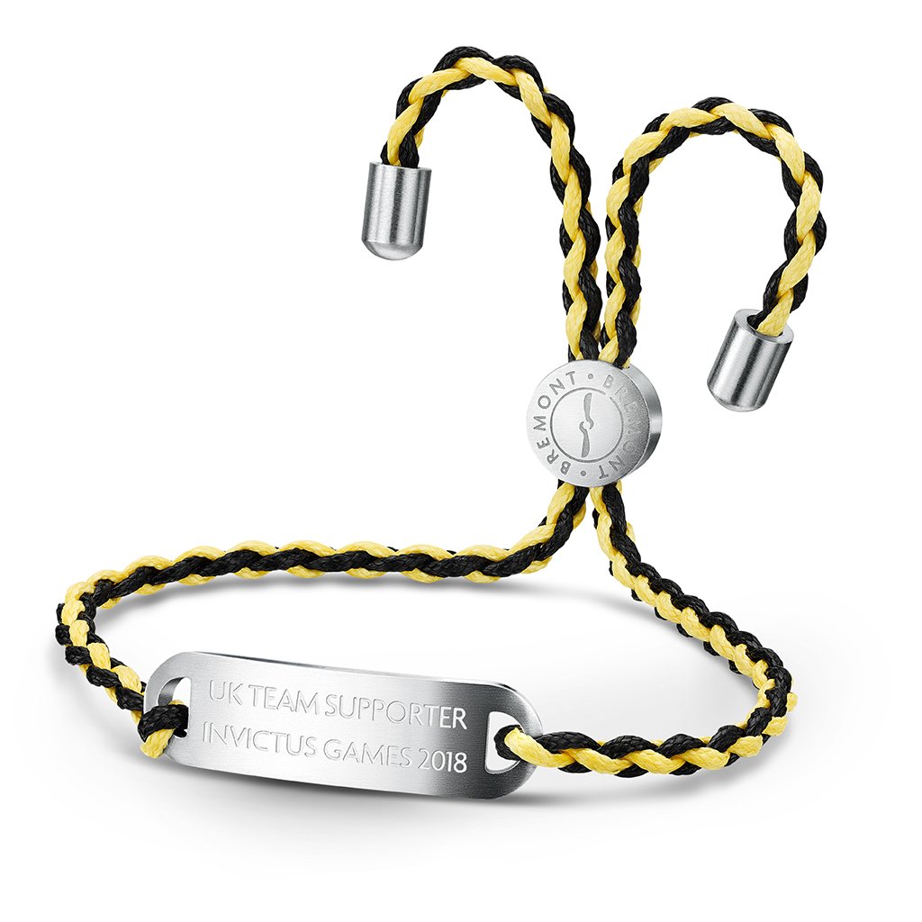 Bremont Chronometers Bracelets | InvictusGames | TeamUK Bremont Invictus Games Team UK 2018 Supporters Bracelet