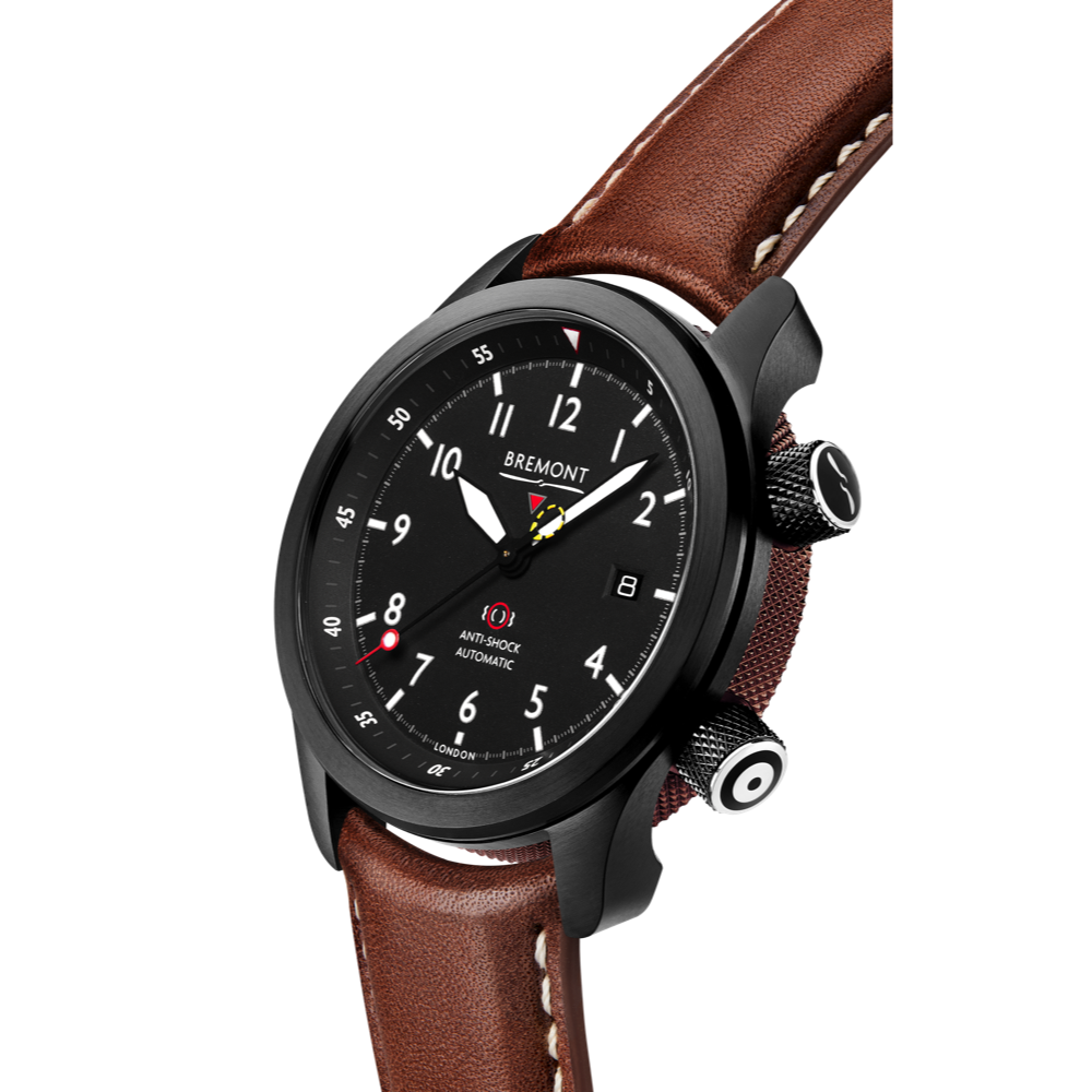 Bremont Watch Company Configurator MBII Custom DLC, Black Dial with Anthracite Barrel & Closed Case Back