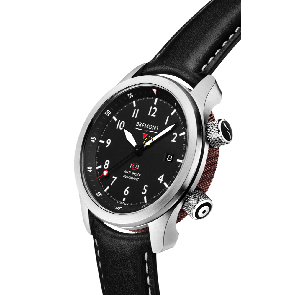 Bremont Watch Company Configurator MBII Custom Stainless Steel, Black Dial with Anthracite Barrel & Closed Case Back