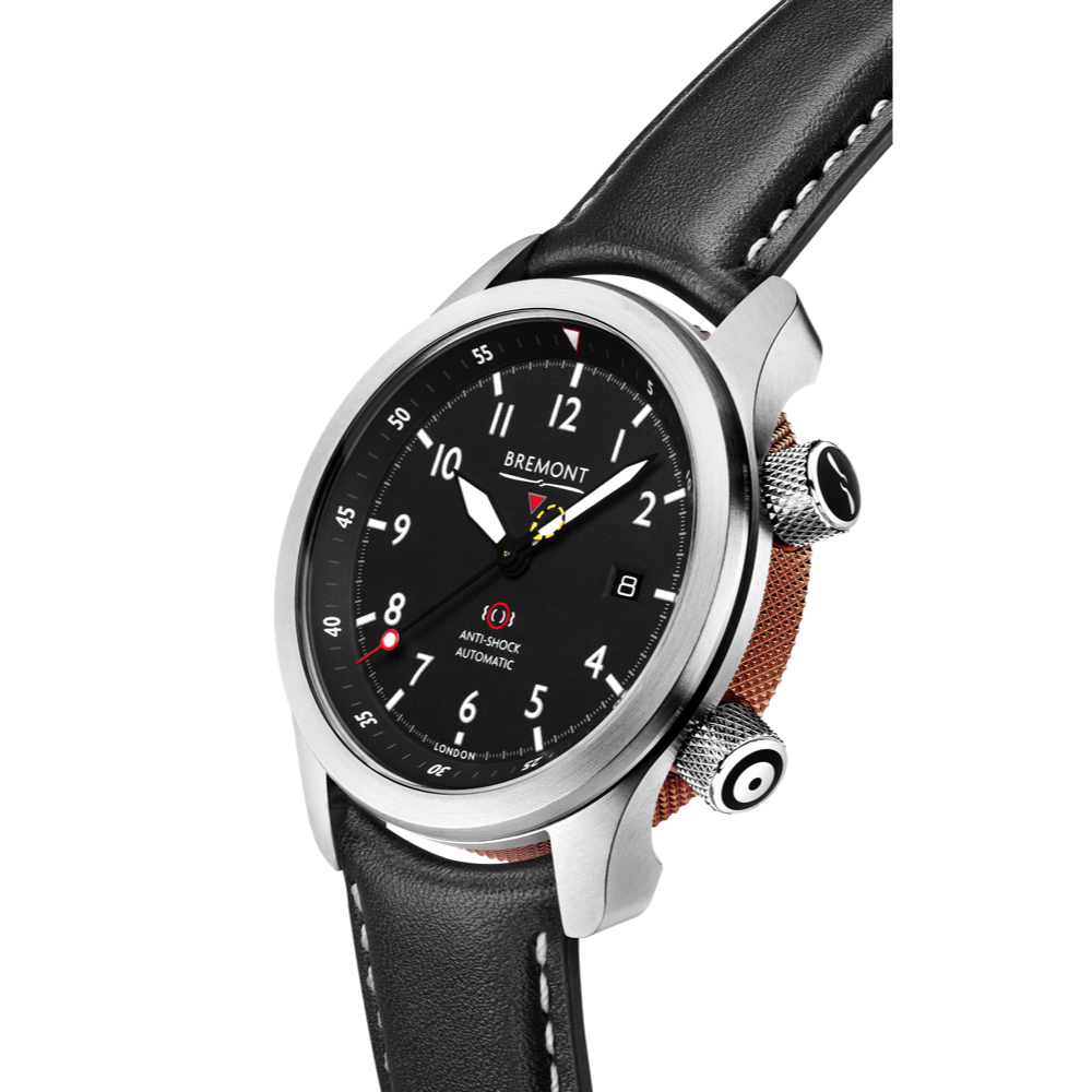Bremont Watch Company Configurator MBII Custom Stainless Steel, Black Dial with Bronze Barrel & Closed Case Back