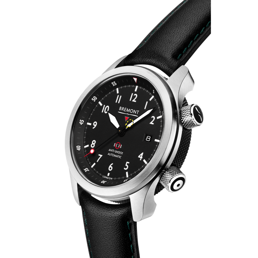 Bremont Watch Company Configurator MBII Custom Stainless Steel, Black Dial with Jet Barrel & Open Case Back