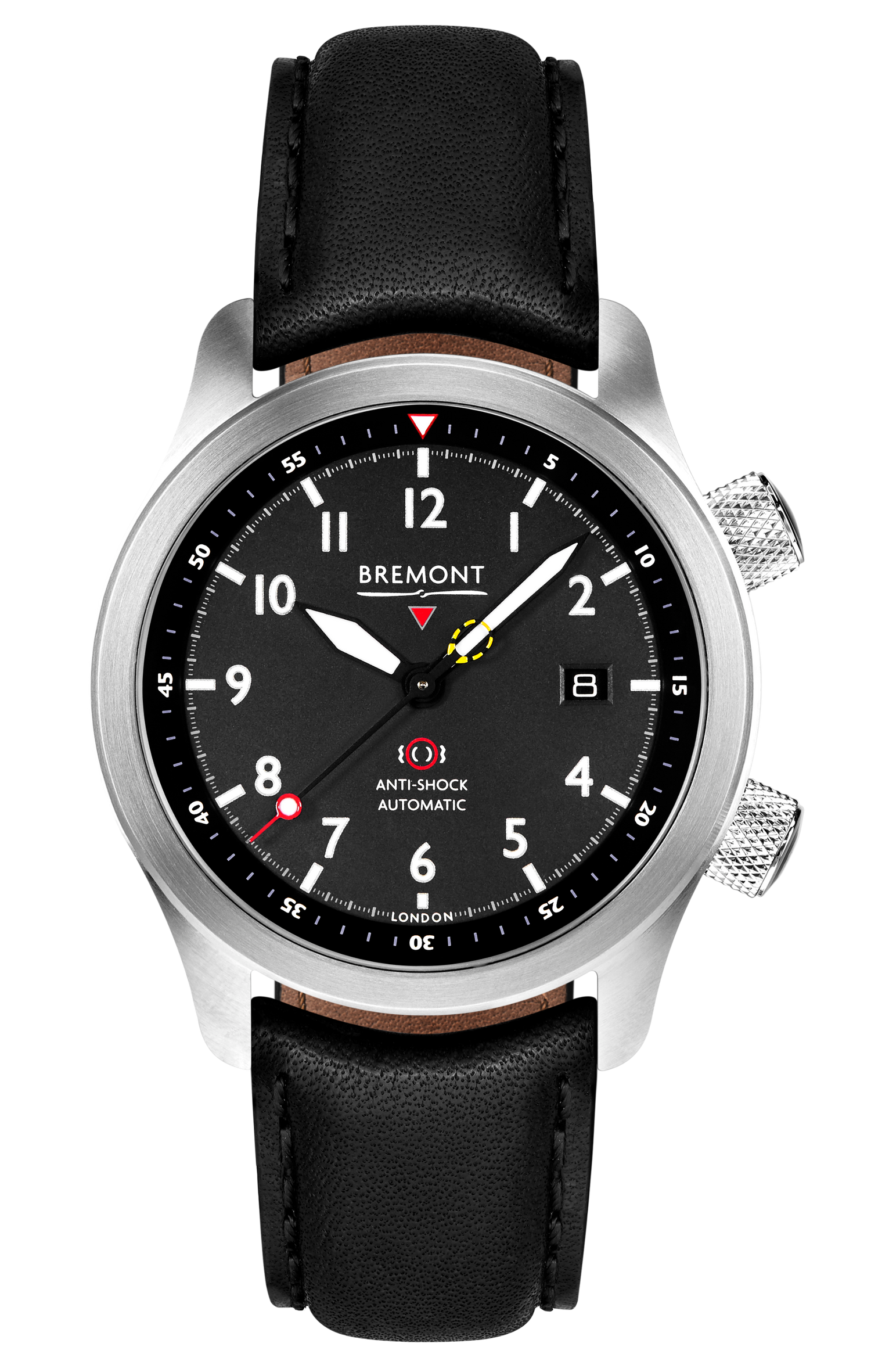 Bremont Watch Company Configurator MBII Custom Stainless Steel, Black Dial with Dark Blue Barrel & Closed Case Back