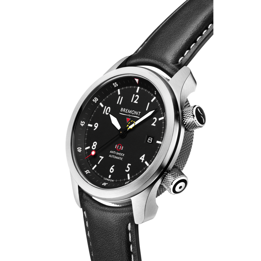 Bremont Watch Company Configurator MBII Custom Stainless Steel, Black Dial with Titanium Barrel & Closed Case Back