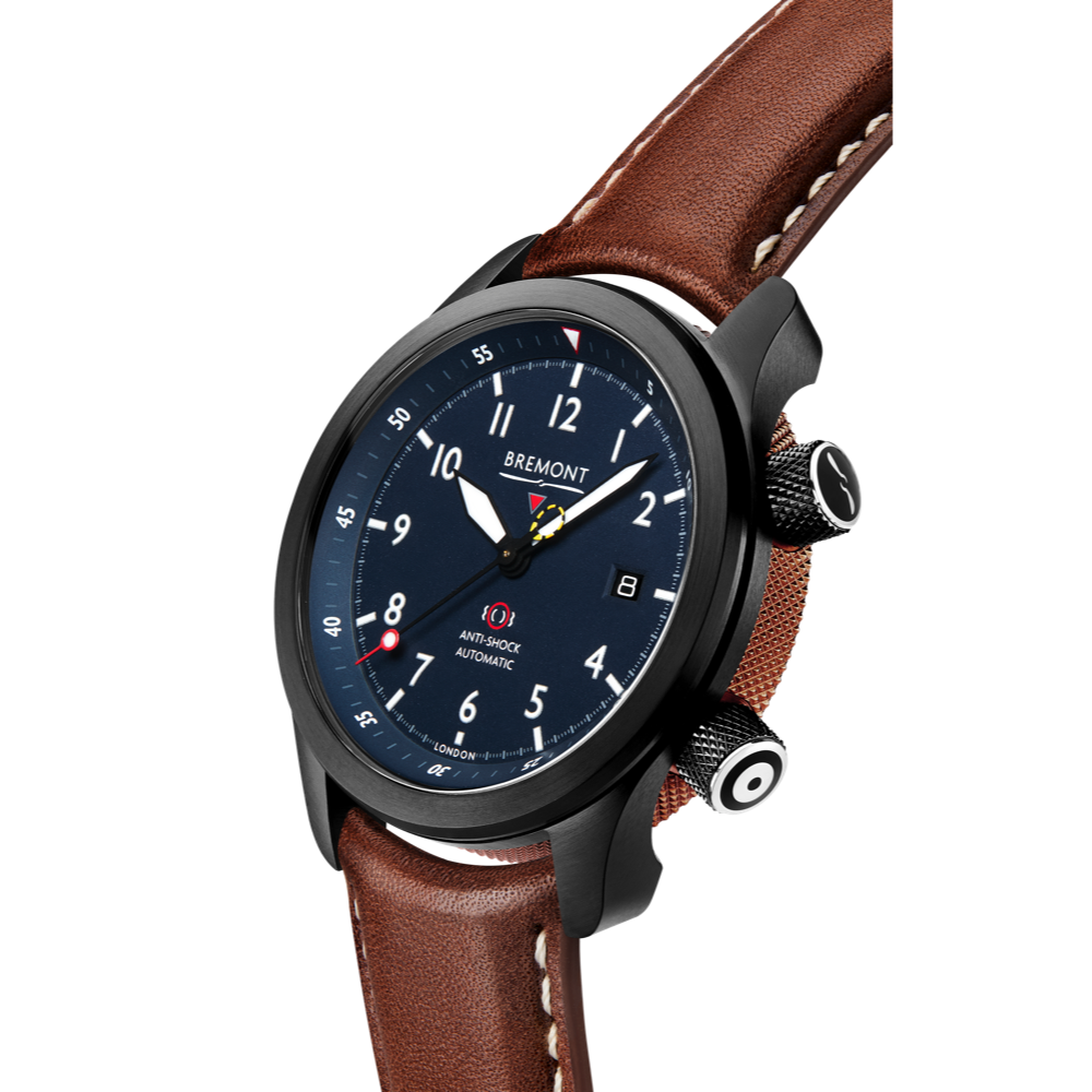 Bremont Watch Company Configurator MBII Custom DLC, Blue Dial with Bronze Barrel & Closed Case Back