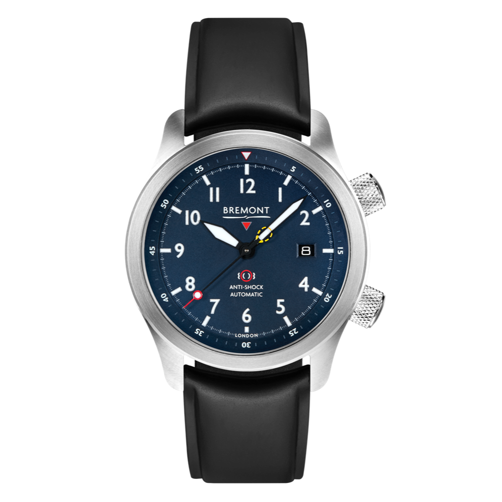 MBII Custom Stainless Steel, Blue Dial with Green Barrel & Closed Case Back |  | Configurator