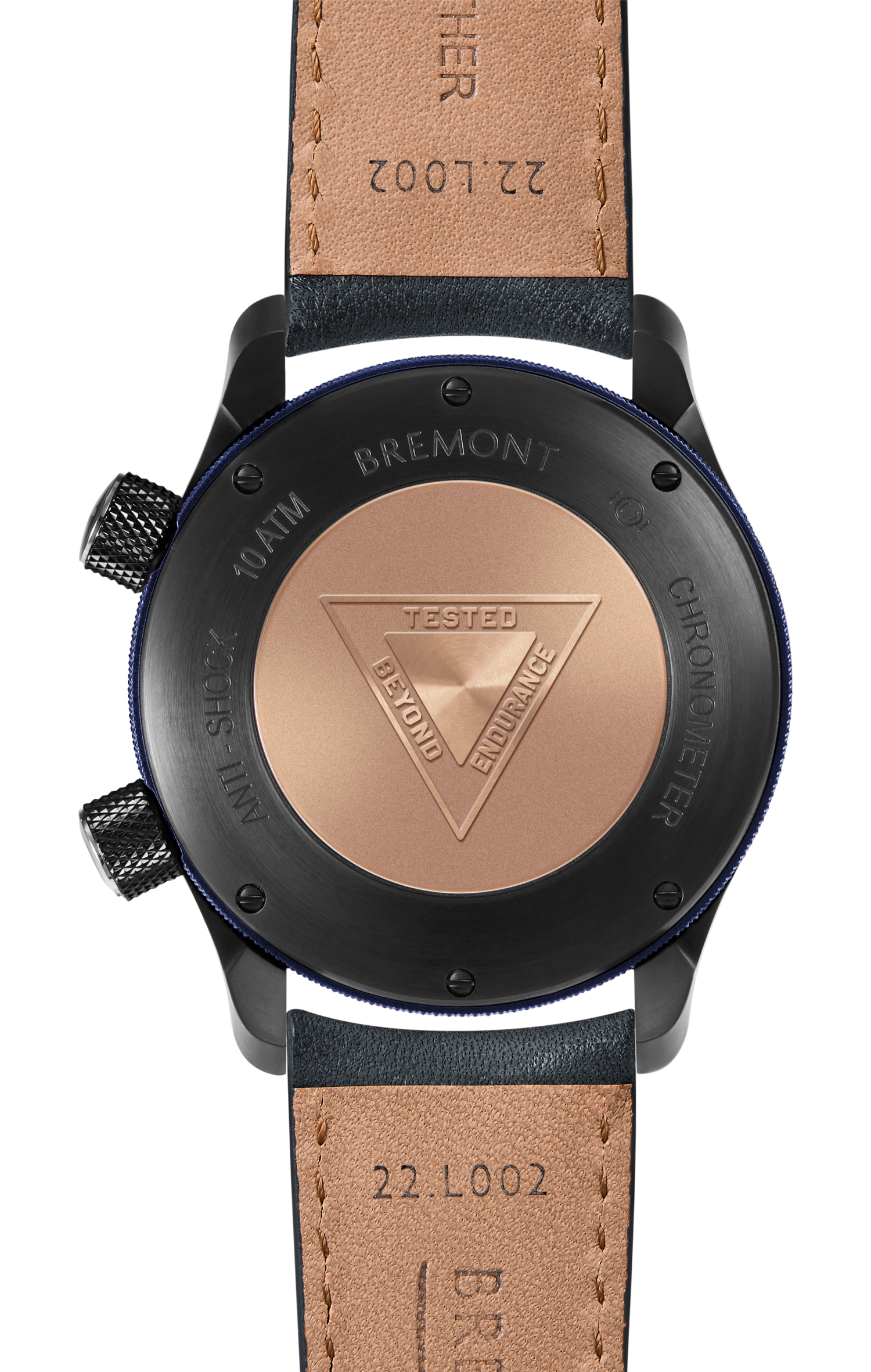 Bremont Watch Company Configurator MBII Custom DLC, Black Dial with Dark Blue Barrel & Closed Case Back