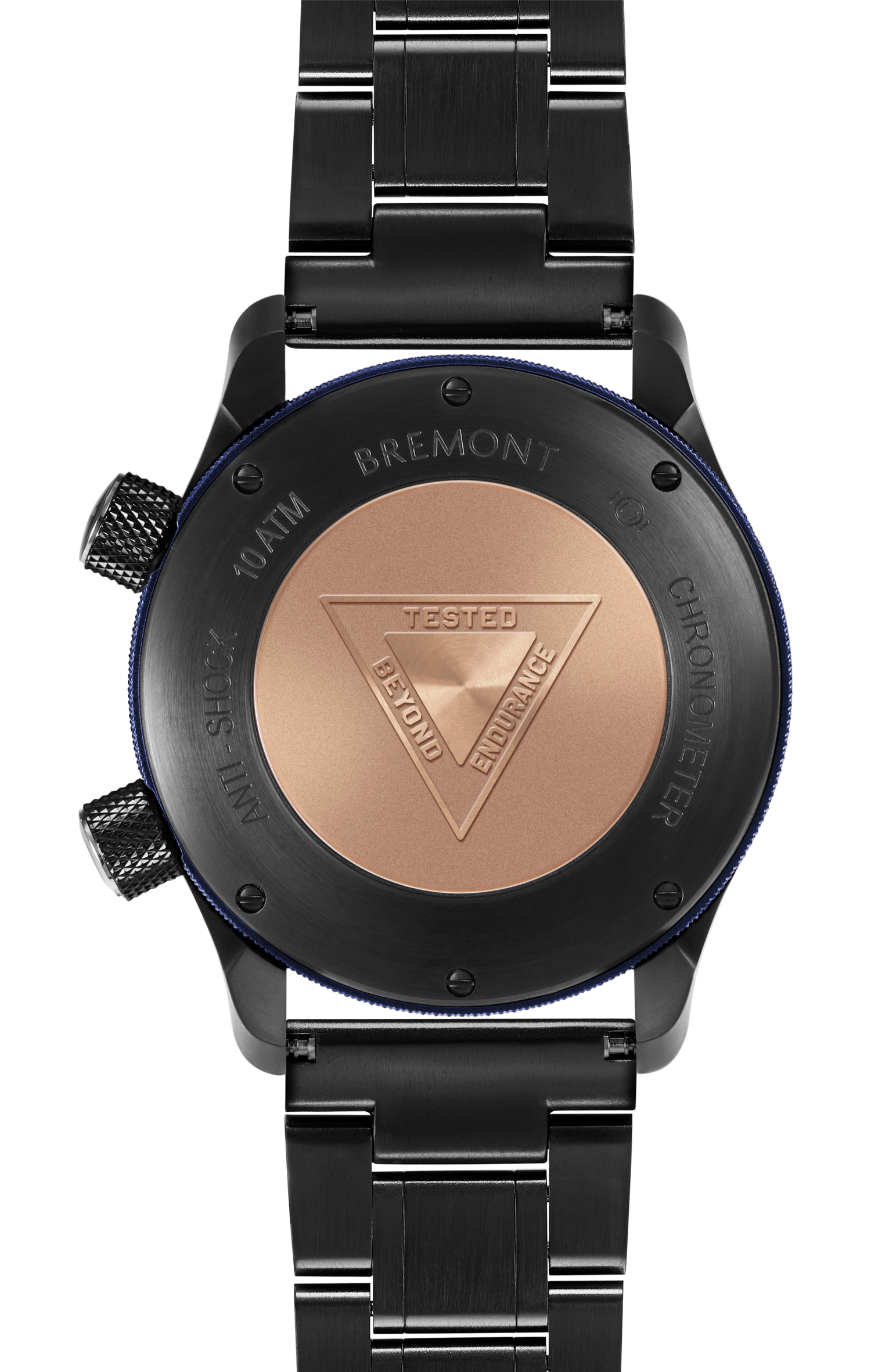 Bremont Watch Company Configurator MBII Custom DLC, White Dial with Dark Blue Barrel & Closed Case Back