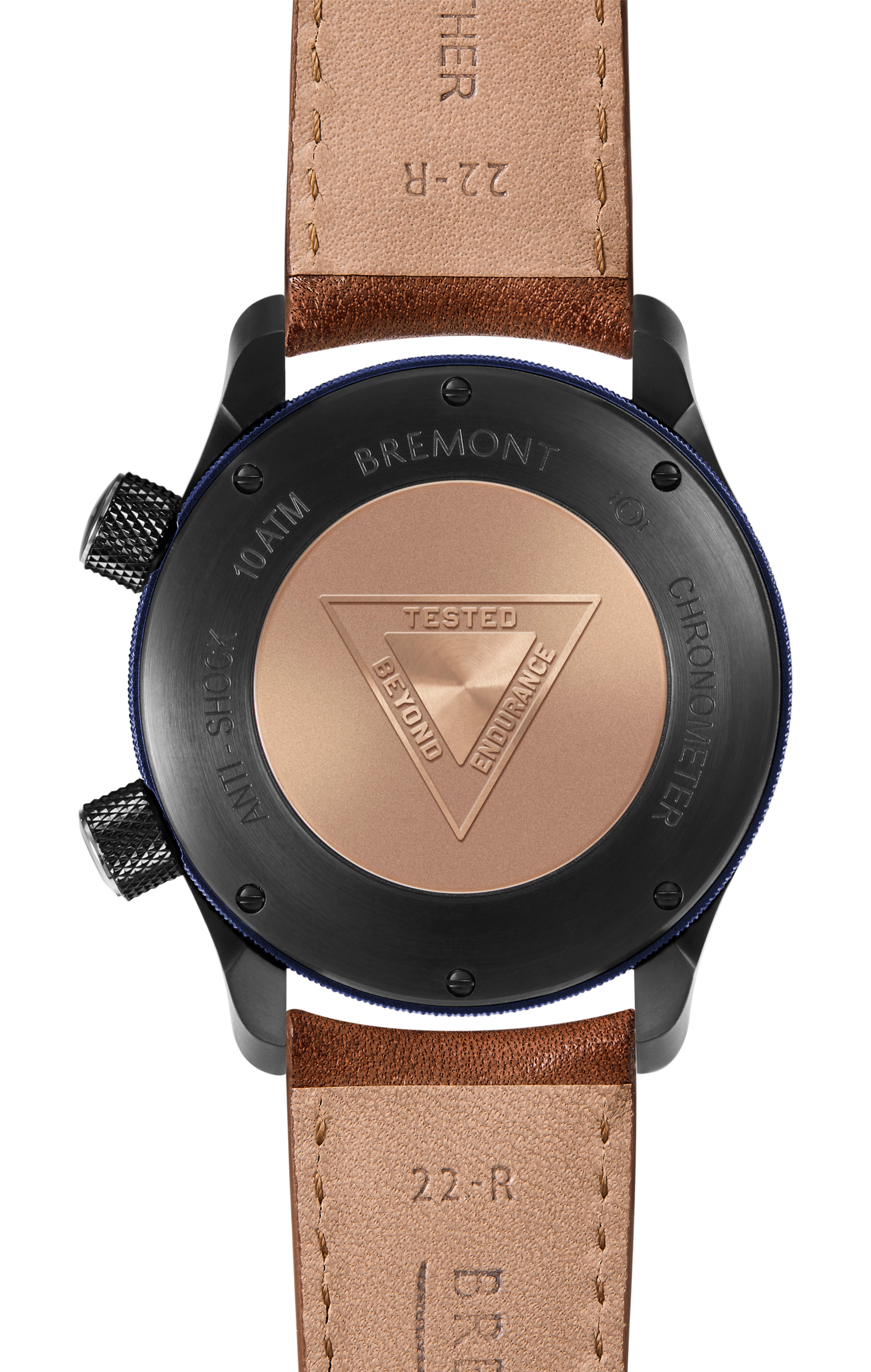 Bremont Watch Company Configurator MBII Custom DLC, Black Dial with Dark Blue Barrel & Closed Case Back