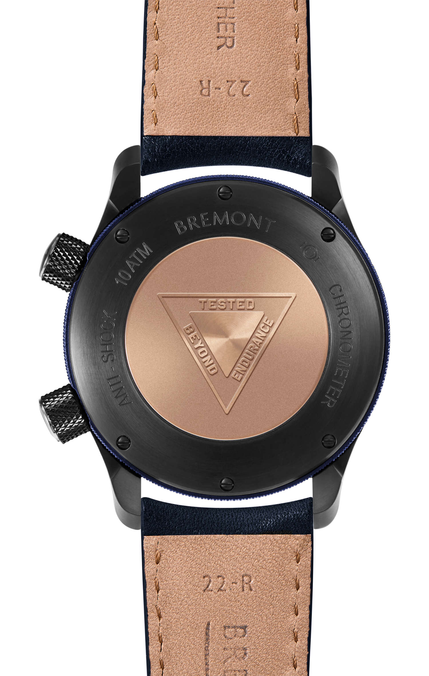 Bremont Watch Company Configurator MBII Custom DLC, Black Dial with Dark Blue Barrel & Closed Case Back