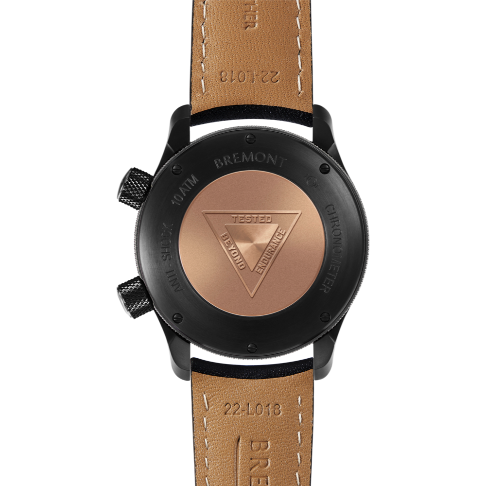 Bremont Watch Company Configurator MBII Custom DLC, Black Dial with Titanium Barrel & Closed Case Back