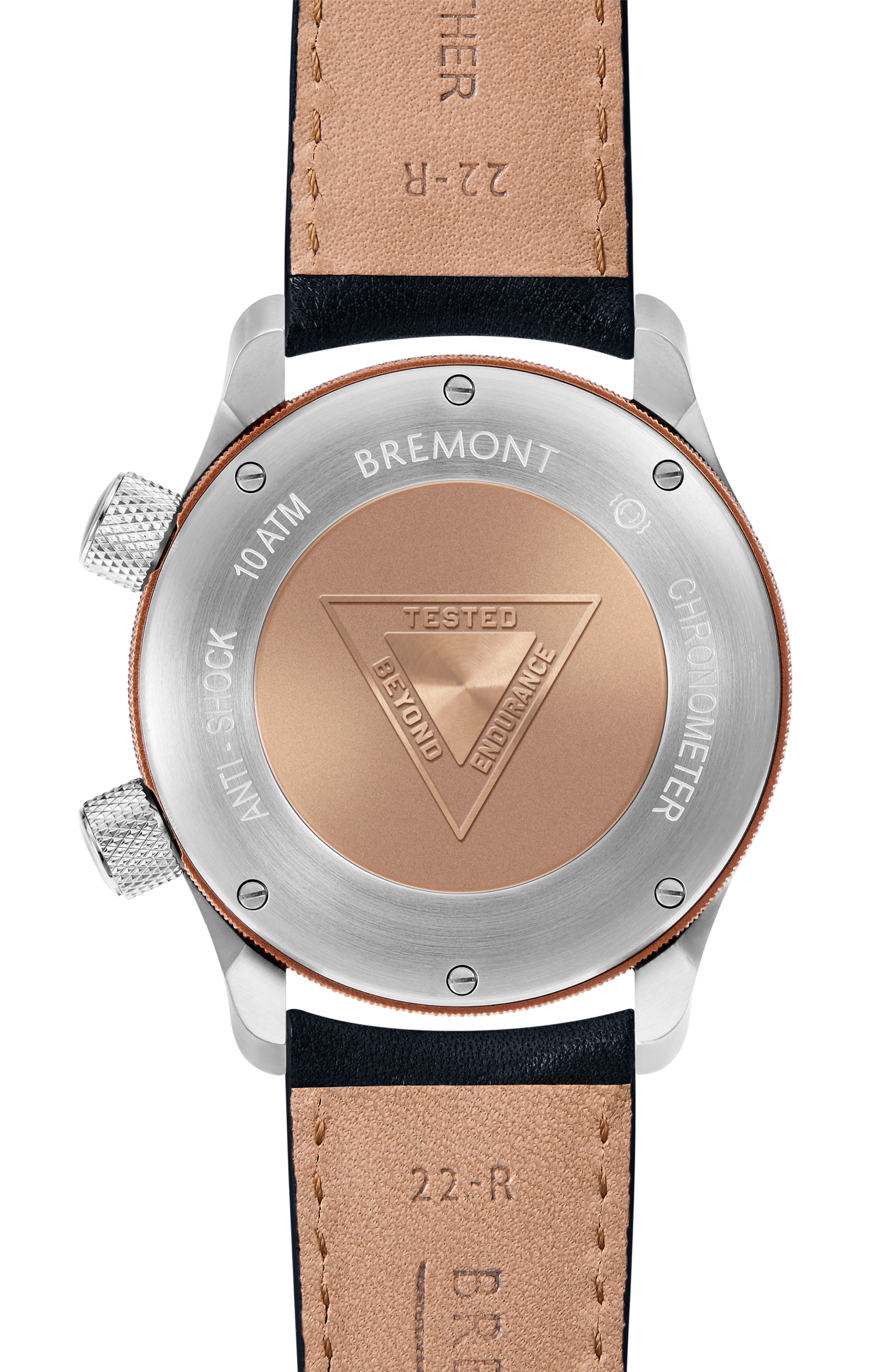 Bremont Watch Company Configurator MBII Custom Stainless Steel, Blue Dial with Bronze Barrel & Closed Case Back