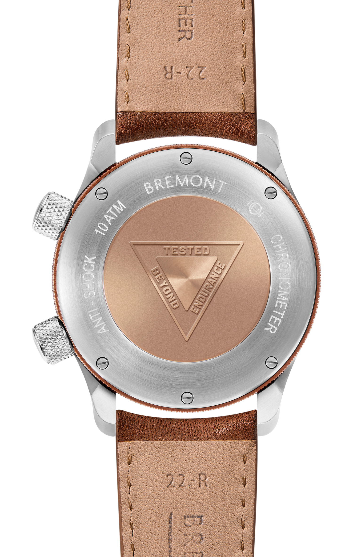 Bremont Watch Company Configurator MBII Custom Stainless Steel, Blue Dial with Bronze Barrel & Closed Case Back