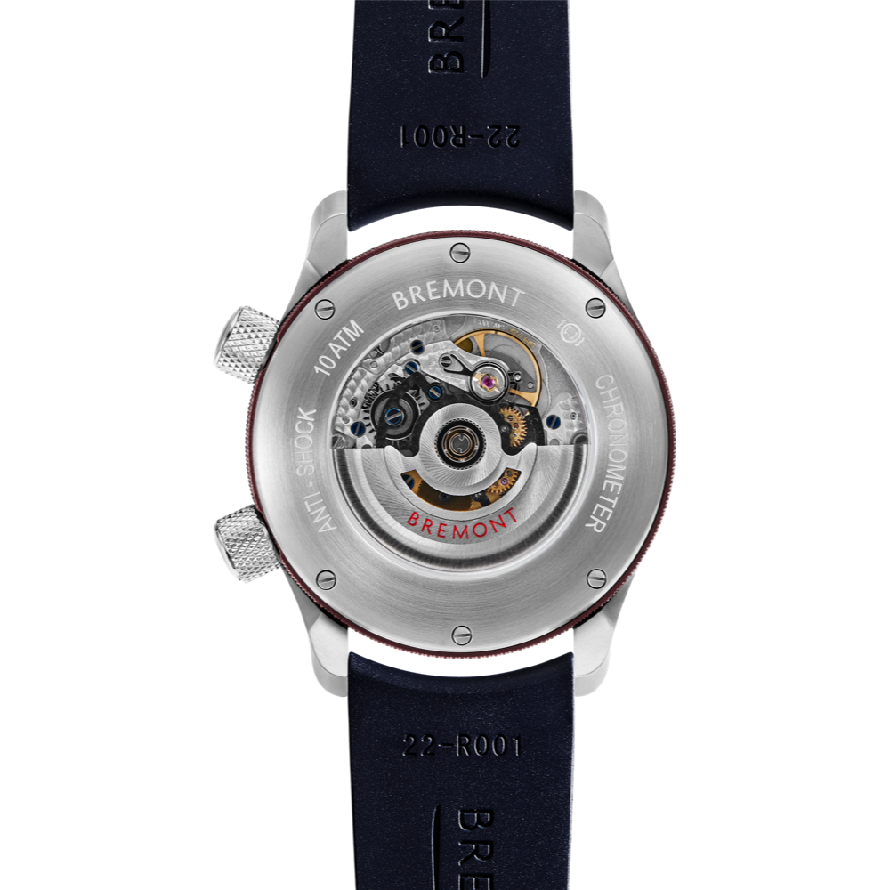 Bremont Watch Company Configurator MBII Custom Stainless Steel, White Dial with Anthracite Barrel & Open Case Back