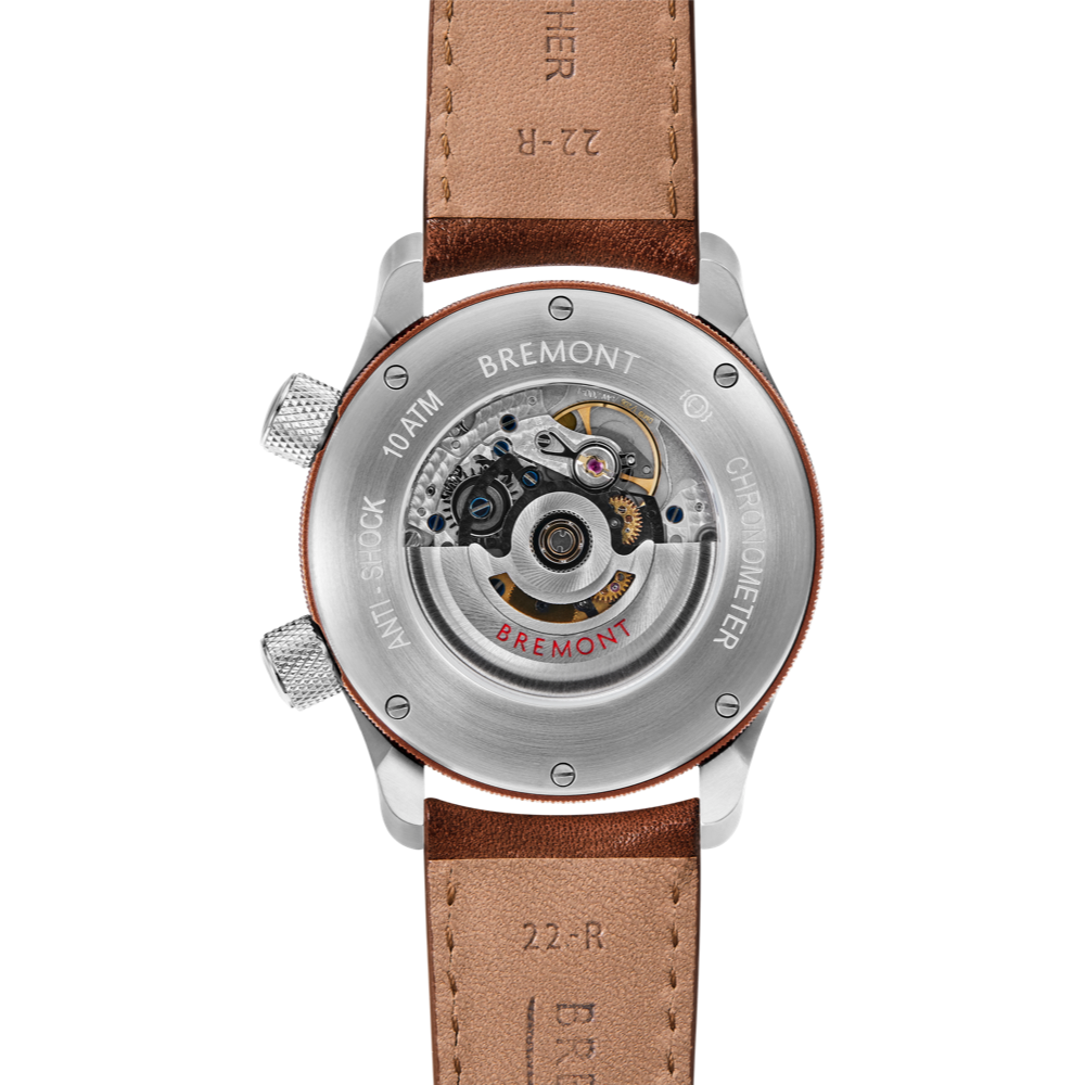 Bremont Watch Company Configurator MBII Custom Stainless Steel, Black Dial with Bronze Barrel & Open Case Back