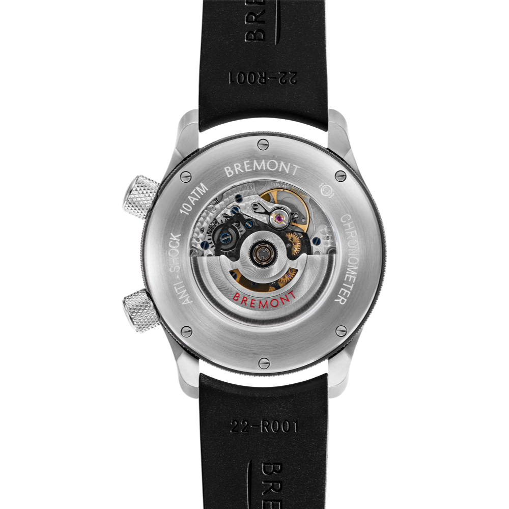Bremont Watch Company Configurator MBII Custom Stainless Steel, White Dial with Titanium Barrel & Open Case Back