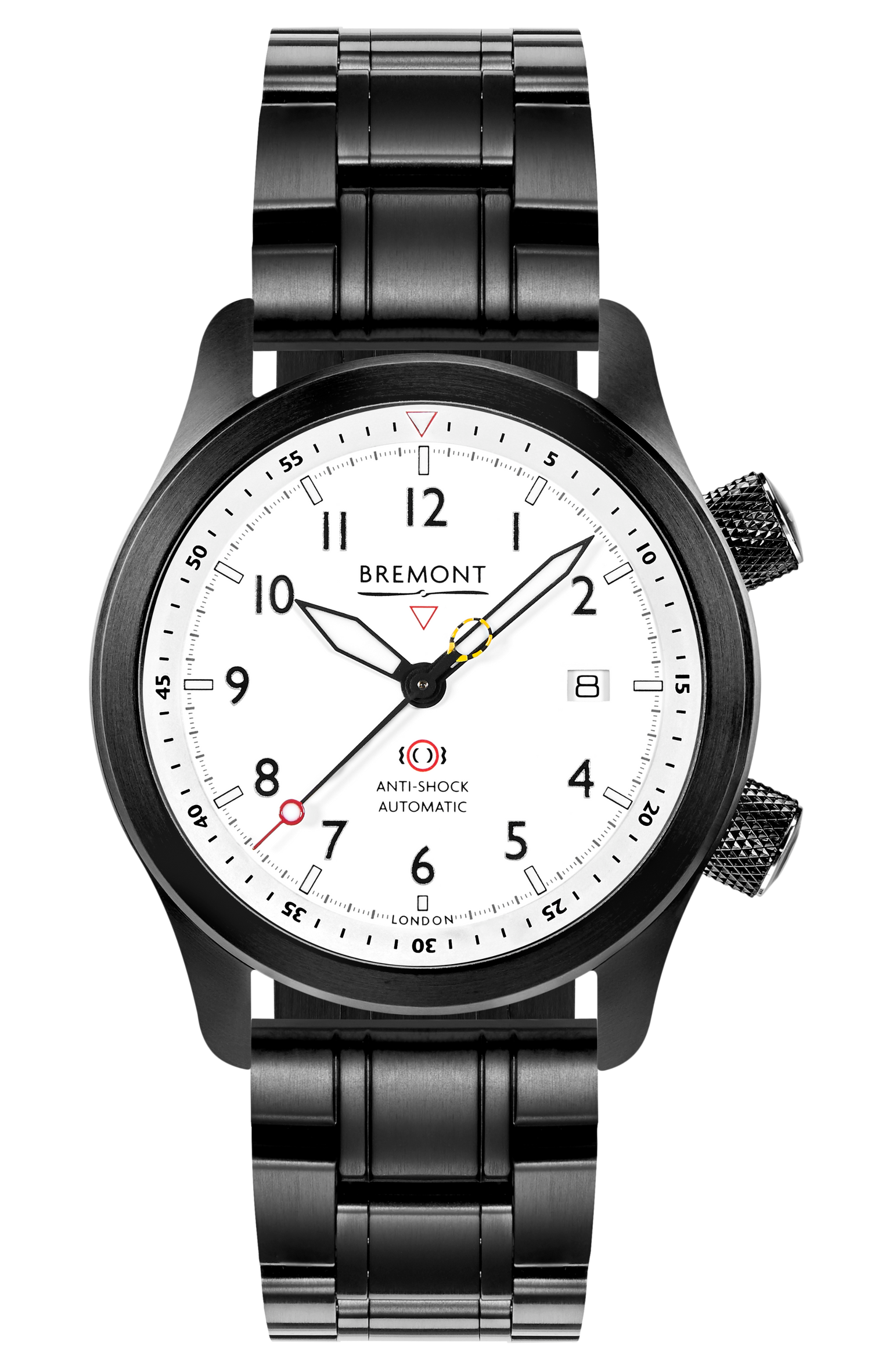 Bremont Watch Company Configurator DLC Strap / Regular / Deployment Clasp MBII Custom DLC, White Dial with Dark Blue Barrel & Closed Case Back