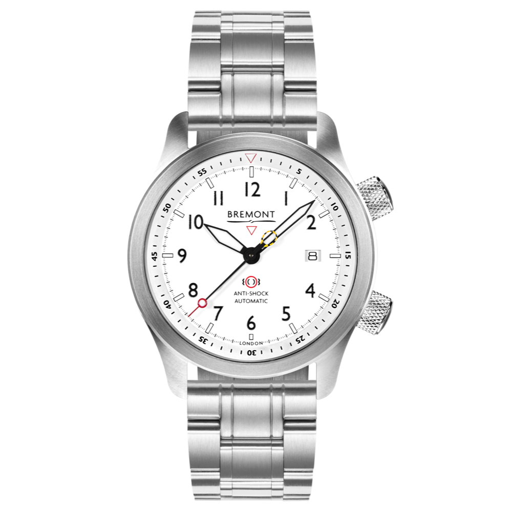 Bremont Watch Company Configurator Stainless Steel / Regular / Deployment Clasp MBII Custom Stainless Steel, White Dial with Anthracite Barrel & closed Case Back